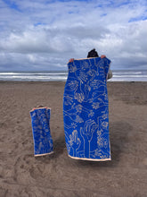 Load image into Gallery viewer, Hand Towel ~ French Blue and Cream