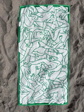 Load image into Gallery viewer, Nude Beach & Mini Hand Towels ~ Lime