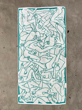 Load image into Gallery viewer, Nude Beach ~ Teal & White