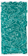 Nude Beach ~ Teal & White