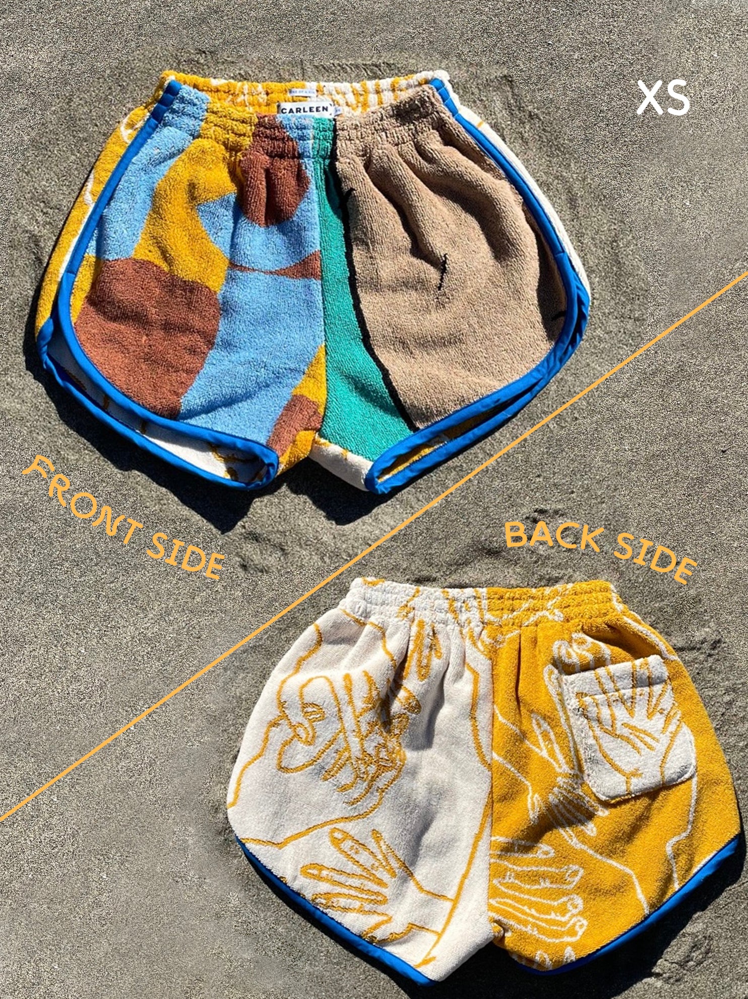 国内で当店のみ CFIERCE - TOWEL SHORTS New Custom Terry Towel Cloth Women's Shorts Organic Cotton